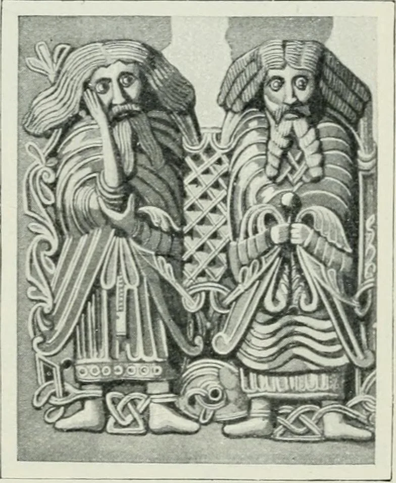 An illustration from Geschichte der Kunst in Grossbritannien und Irland, 1909, leaf 37