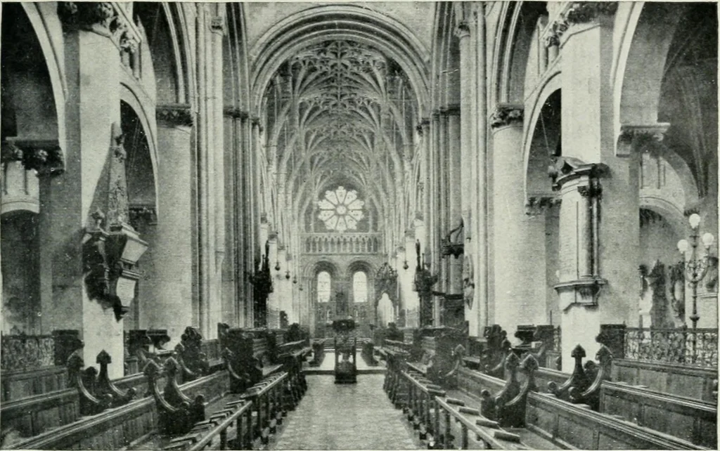 An illustration from Geschichte der Kunst in Grossbritannien und Irland, 1909, leaf 39