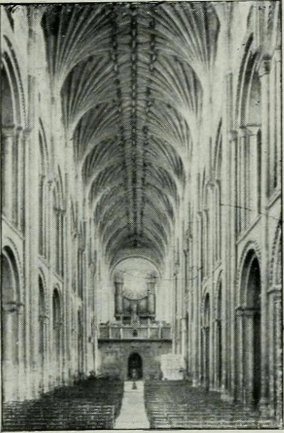 An illustration from Geschichte der Kunst in Grossbritannien und Irland, 1909, leaf 52