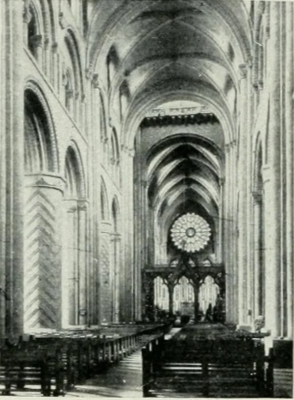 An illustration from Geschichte der Kunst in Grossbritannien und Irland, 1909, leaf 53