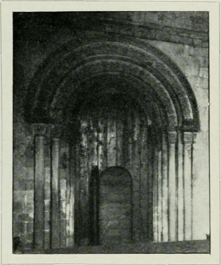 An illustration from Geschichte der Kunst in Grossbritannien und Irland, 1909, leaf 57