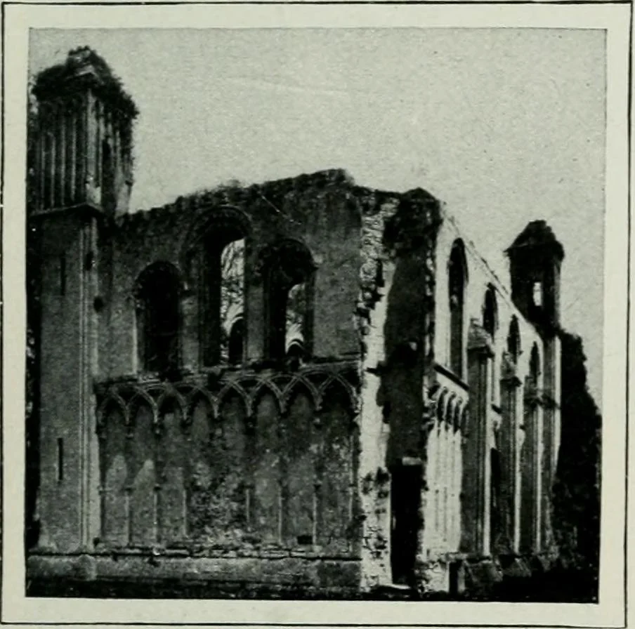 An illustration from Geschichte der Kunst in Grossbritannien und Irland, 1909, leaf 57