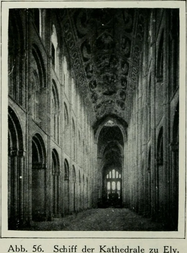 An illustration from Geschichte der Kunst in Grossbritannien und Irland, 1909, leaf 58