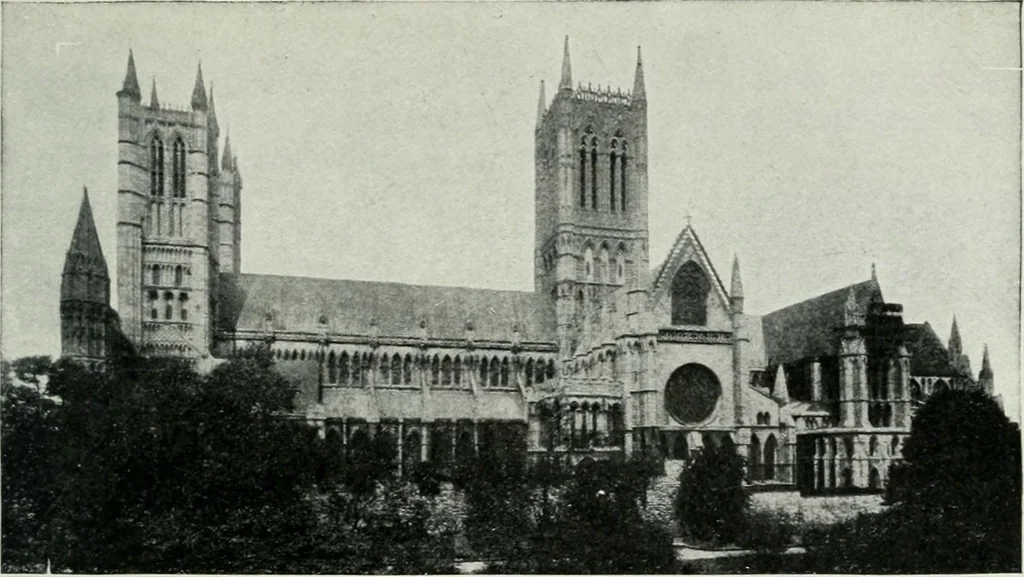 An illustration from Geschichte der Kunst in Grossbritannien und Irland, 1909, leaf 61