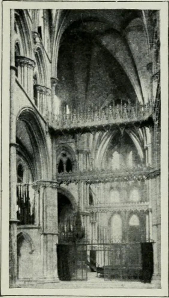 An illustration from Geschichte der Kunst in Grossbritannien und Irland, 1909, leaf 62