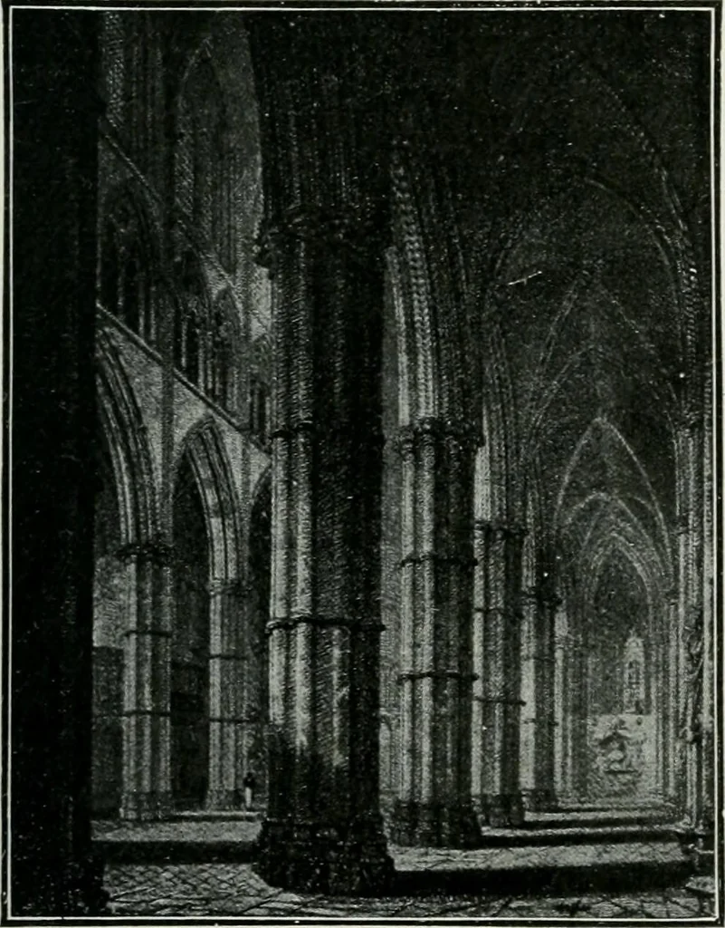 An illustration from Geschichte der Kunst in Grossbritannien und Irland, 1909, leaf 63