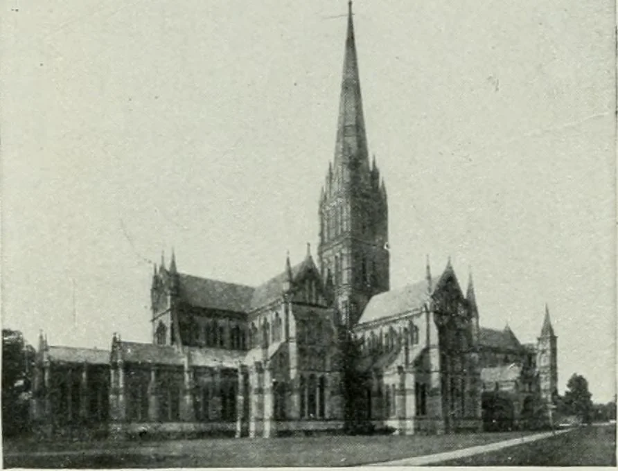 An illustration from Geschichte der Kunst in Grossbritannien und Irland, 1909, leaf 65