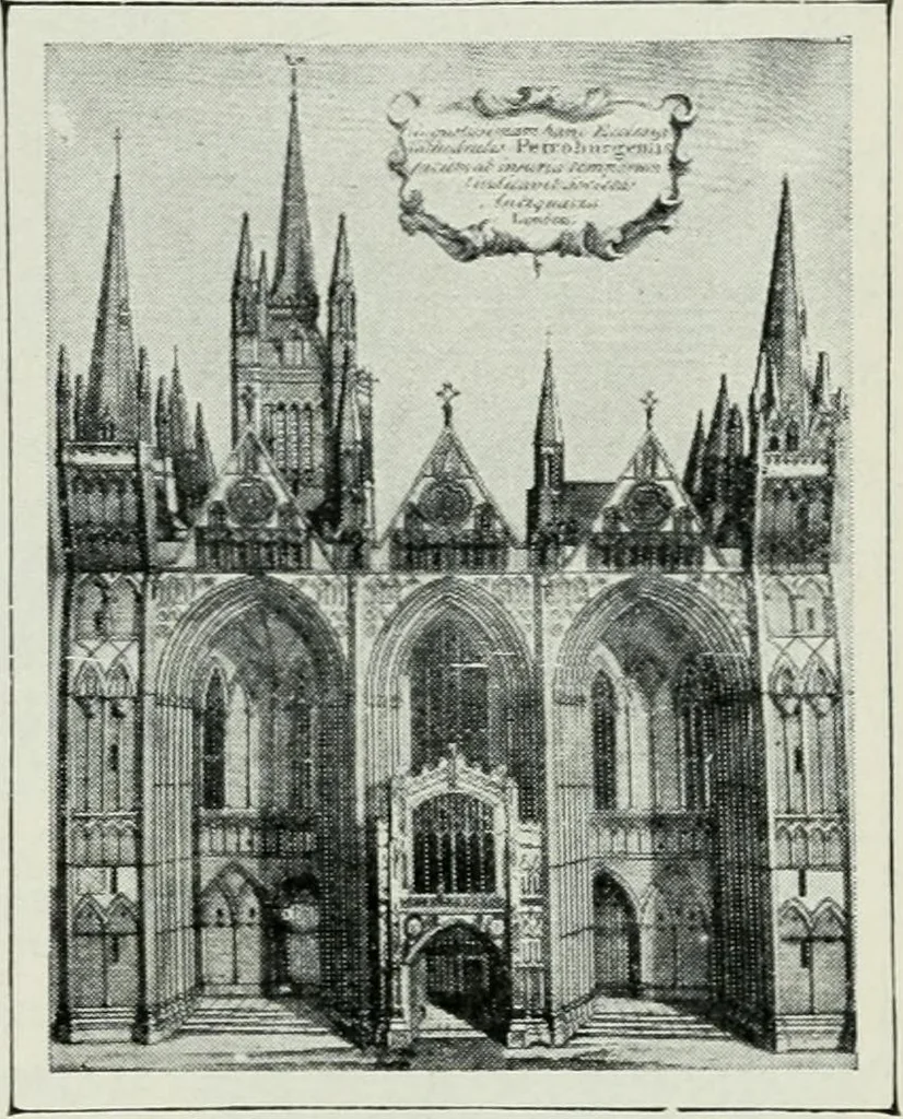 An illustration from Geschichte der Kunst in Grossbritannien und Irland, 1909, leaf 69