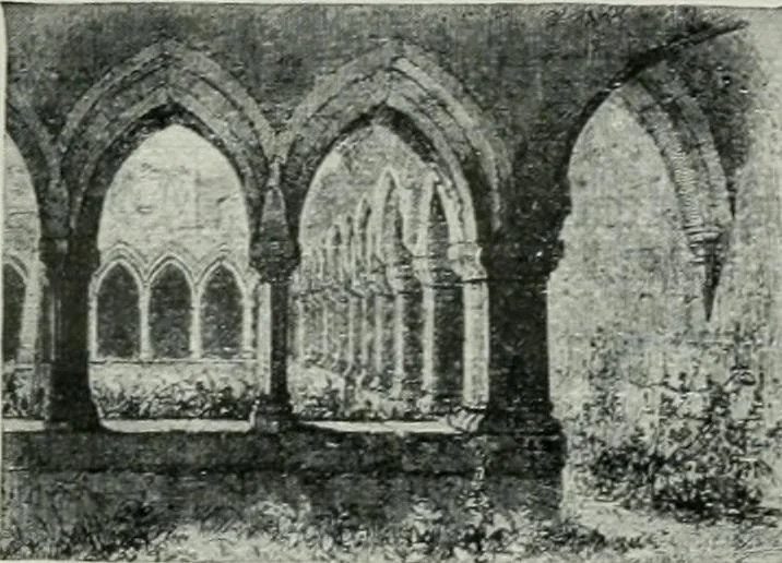An illustration from Geschichte der Kunst in Grossbritannien und Irland, 1909, leaf 72