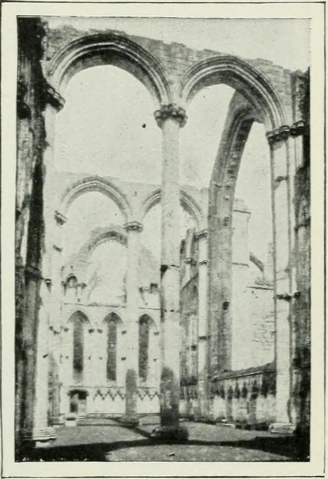 An illustration from Geschichte der Kunst in Grossbritannien und Irland, 1909, leaf 73