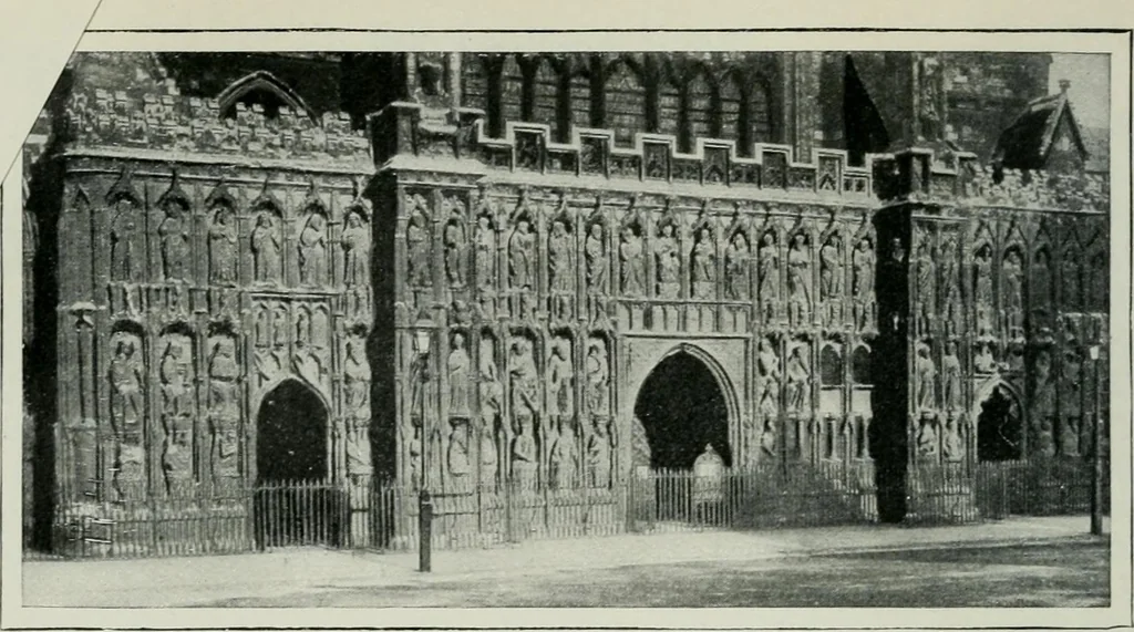 An illustration from Geschichte der Kunst in Grossbritannien und Irland, 1909, leaf 76