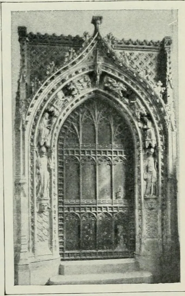 An illustration from Geschichte der Kunst in Grossbritannien und Irland, 1909, leaf 77