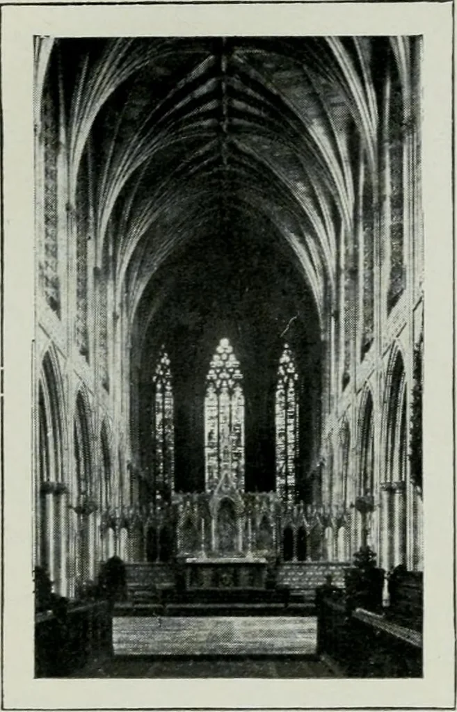 An illustration from Geschichte der Kunst in Grossbritannien und Irland, 1909, leaf 78