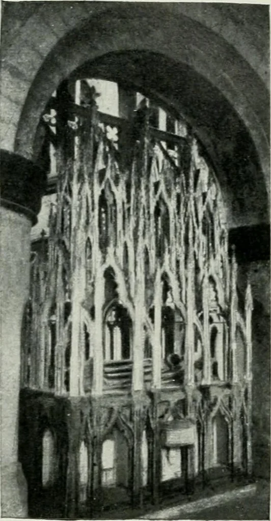 An illustration from Geschichte der Kunst in Grossbritannien und Irland, 1909, leaf 79