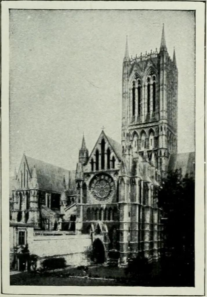 An illustration from Geschichte der Kunst in Grossbritannien und Irland, 1909, leaf 79