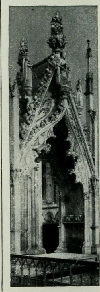 An illustration from Geschichte der Kunst in Grossbritannien und Irland, 1909, leaf 82