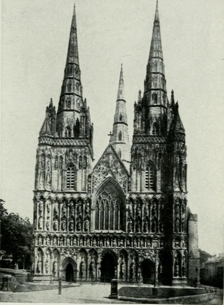 An illustration from Geschichte der Kunst in Grossbritannien und Irland, 1909, leaf 83