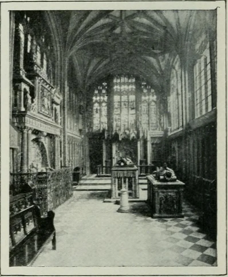 An illustration from Geschichte der Kunst in Grossbritannien und Irland, 1909, leaf 88