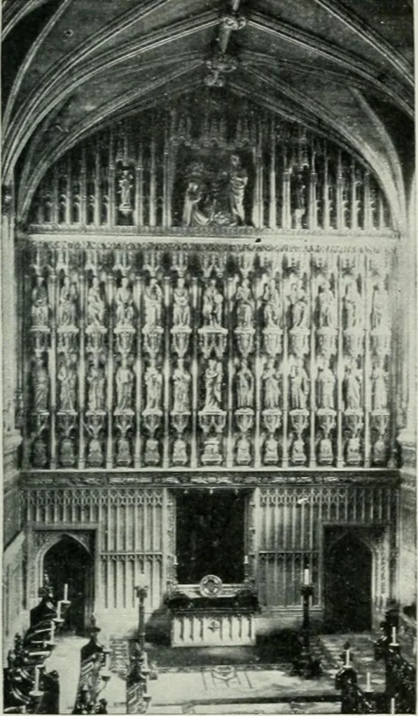An illustration from Geschichte der Kunst in Grossbritannien und Irland, 1909, leaf 89