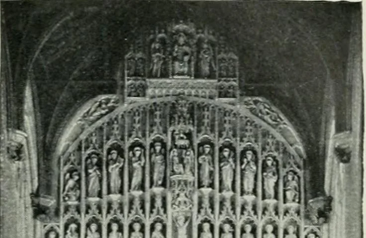 An illustration from Geschichte der Kunst in Grossbritannien und Irland, 1909, leaf 89