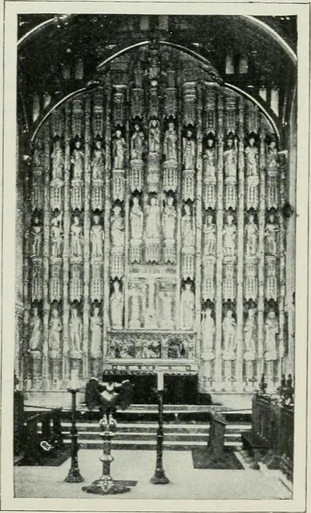 An illustration from Geschichte der Kunst in Grossbritannien und Irland, 1909, leaf 89