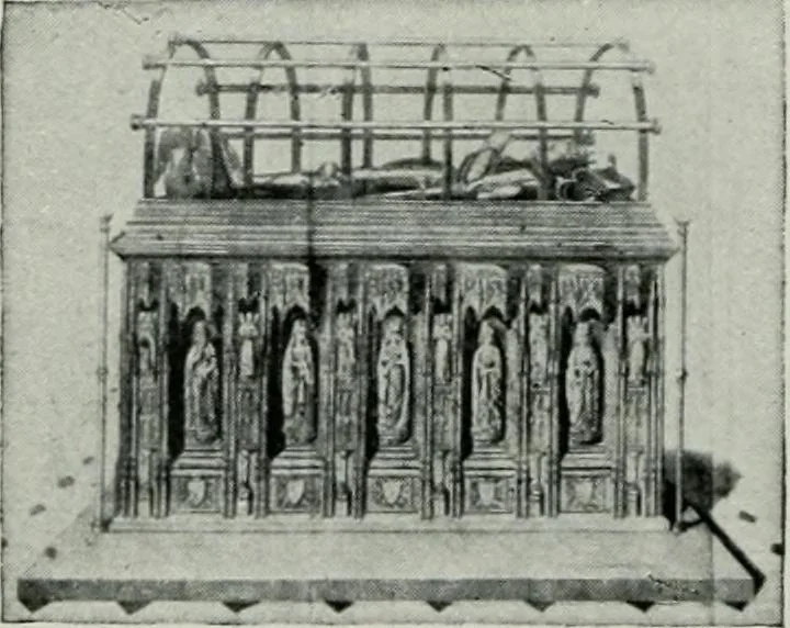 An illustration from Geschichte der Kunst in Grossbritannien und Irland, 1909, leaf 90