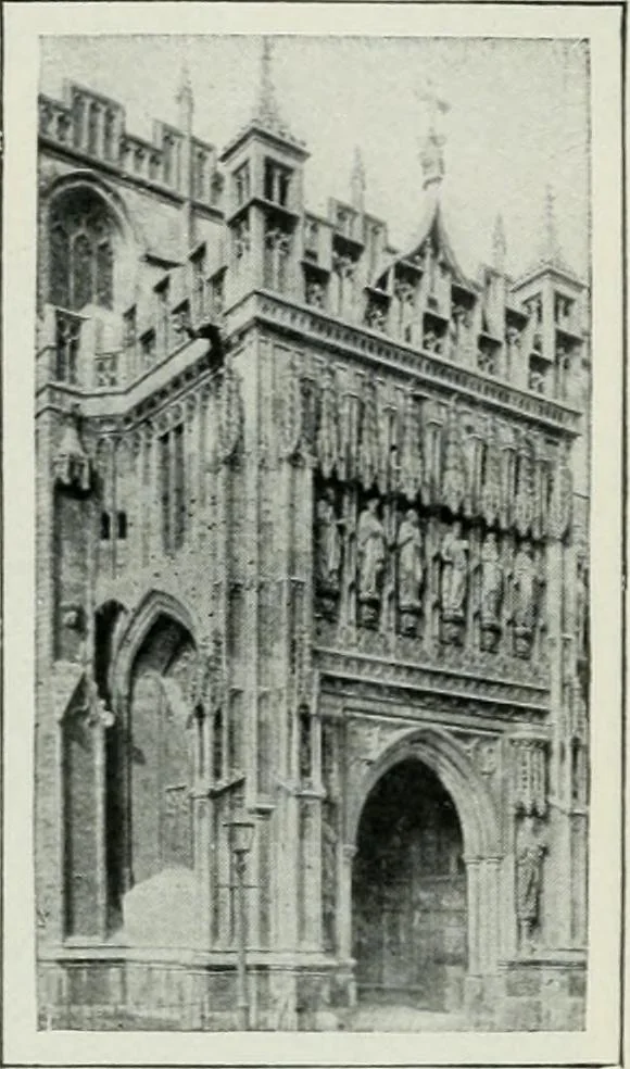 An illustration from Geschichte der Kunst in Grossbritannien und Irland, 1909, leaf 91