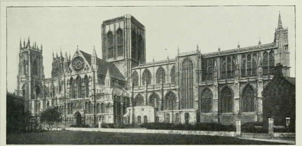 An illustration from Geschichte der Kunst in Grossbritannien und Irland, 1909, leaf 93