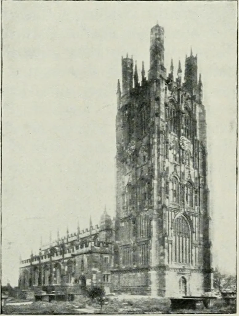 An illustration from Geschichte der Kunst in Grossbritannien und Irland, 1909, leaf 95