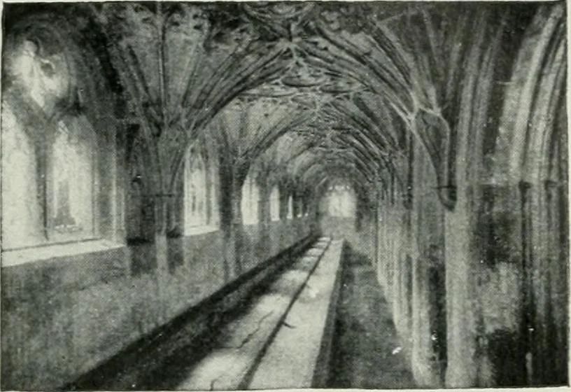 An illustration from Geschichte der Kunst in Grossbritannien und Irland, 1909, leaf 97