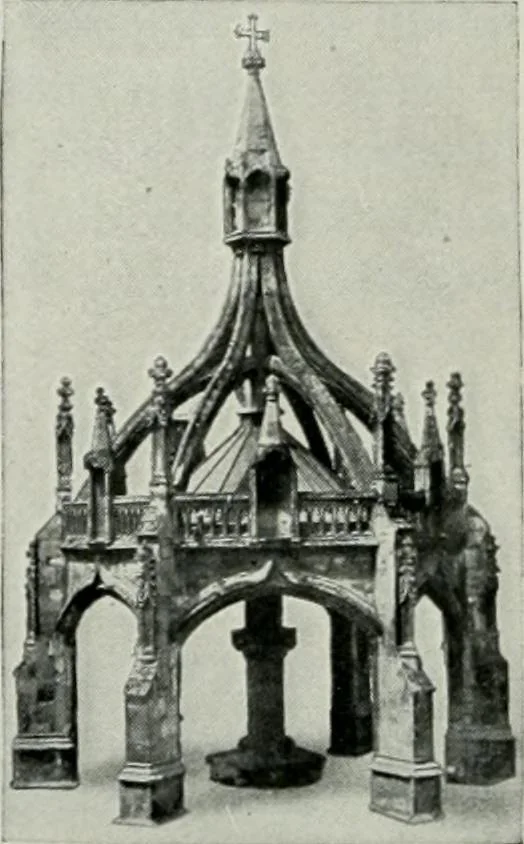 An illustration from Geschichte der Kunst in Grossbritannien und Irland, 1909, leaf 98