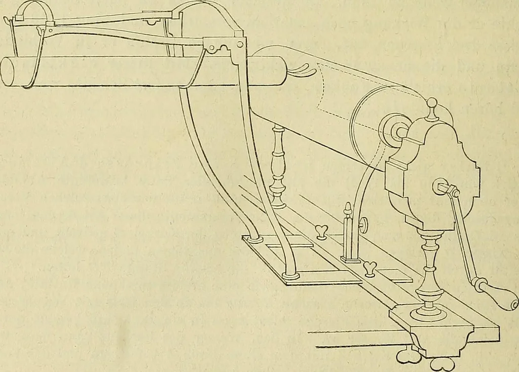 An illustration from Die geschichte der physik in grundzügen; mit synchronistischen tabellen der mathematik, der chemie und beschreibenden naturwissenschaften sowie der allgemeinen geschichte, 1882, leaf 506