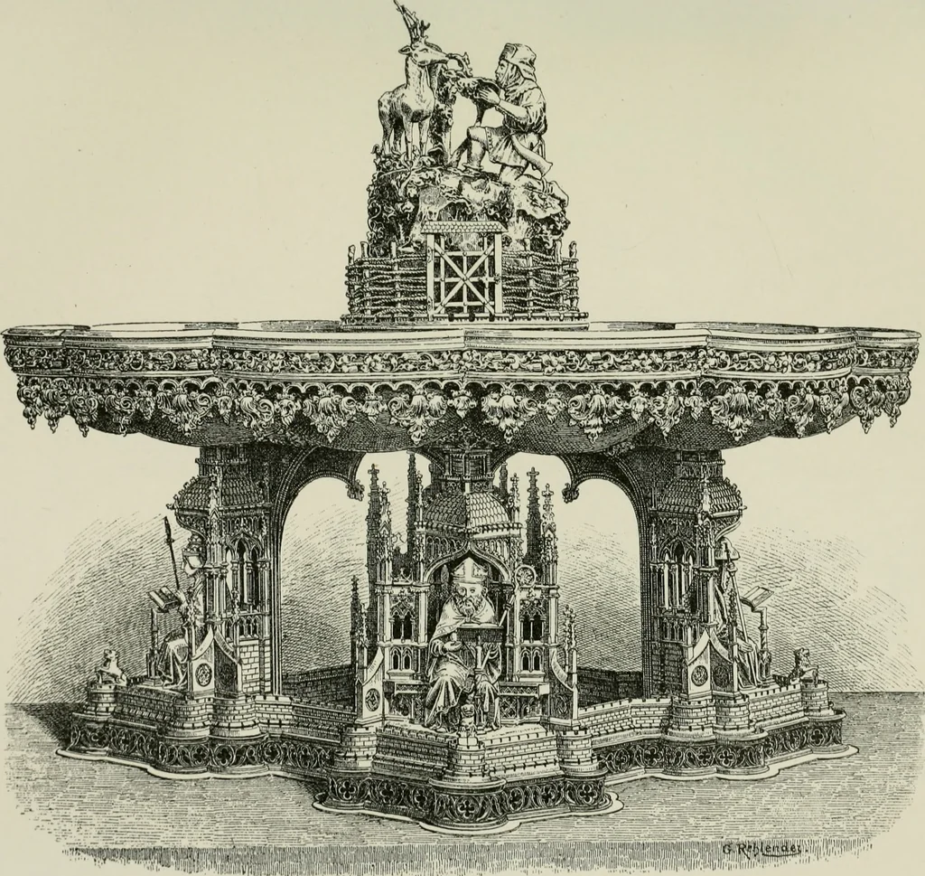 An illustration from Geschichte des deutschen kunstgewerbes, 1888, leaf 110