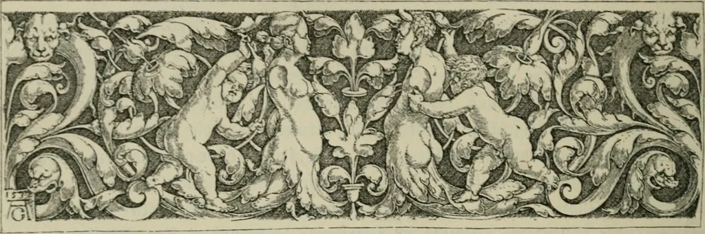 An illustration from Geschichte des deutschen kunstgewerbes, 1888, leaf 175