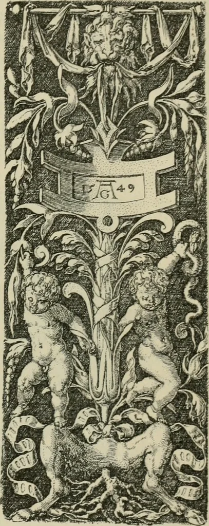 An illustration from Geschichte des deutschen kunstgewerbes, 1888, leaf 176