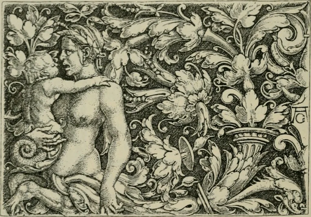 An illustration from Geschichte des deutschen kunstgewerbes, 1888, leaf 177
