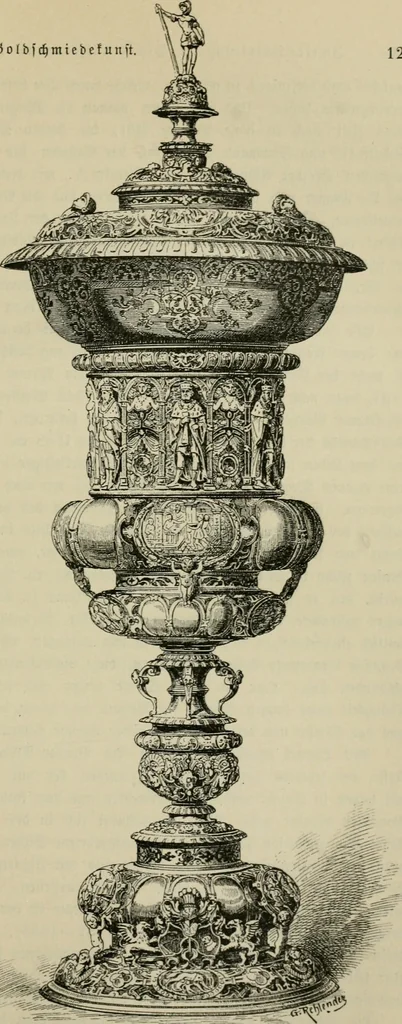 An illustration from Geschichte des deutschen kunstgewerbes, 1888, leaf 180