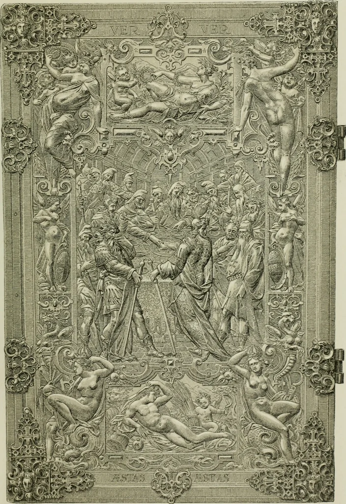 An illustration from Geschichte des deutschen kunstgewerbes, 1888, leaf 184