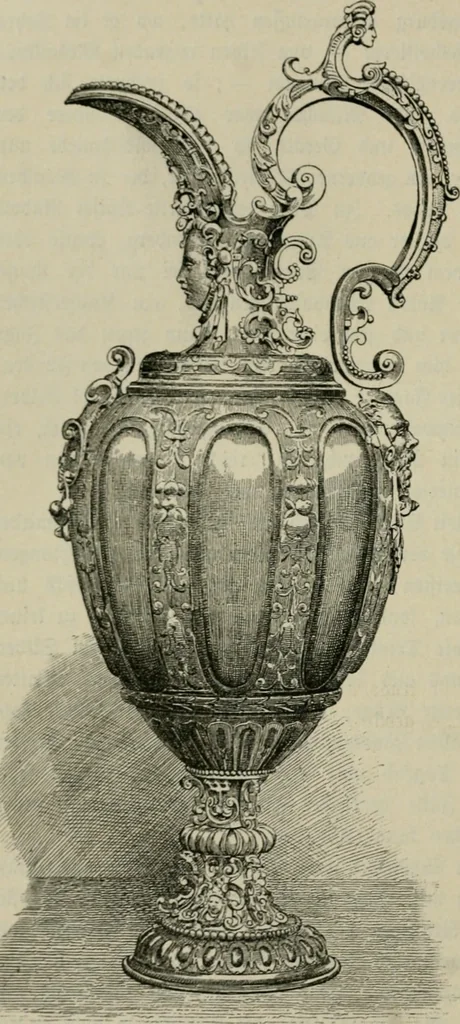 An illustration from Geschichte des deutschen kunstgewerbes, 1888, leaf 187