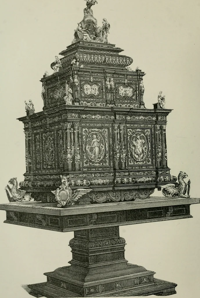 An illustration from Geschichte des deutschen kunstgewerbes, 1888, leaf 195