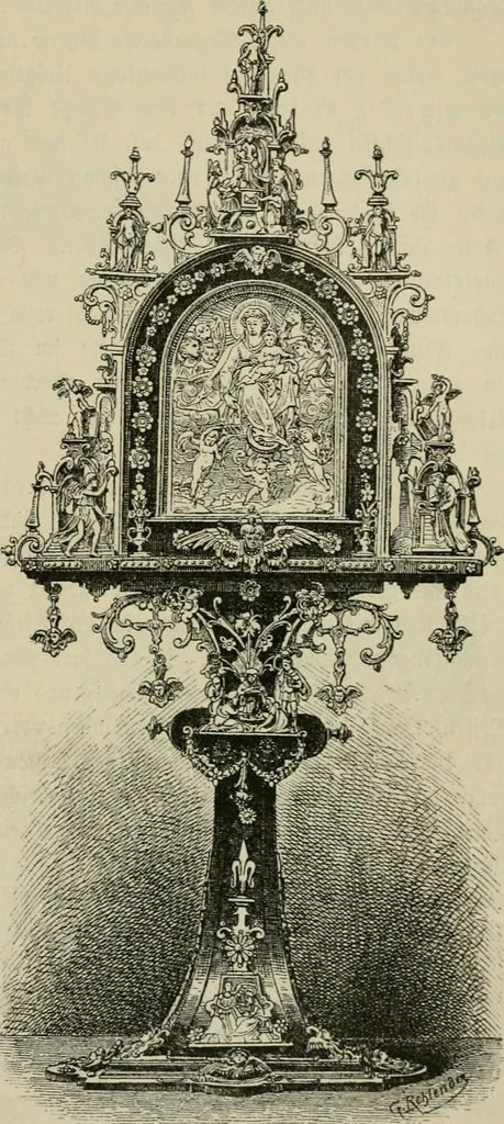 An illustration from Geschichte des deutschen kunstgewerbes, 1888, leaf 196