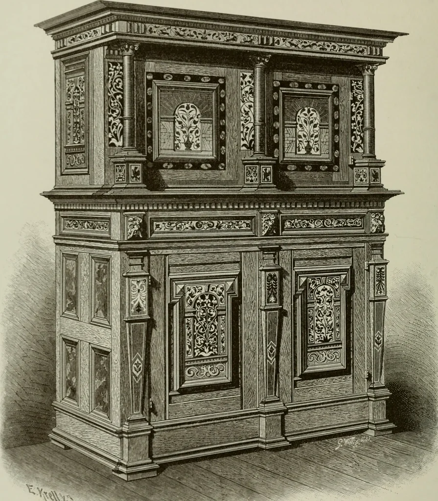 An illustration from Geschichte des deutschen kunstgewerbes, 1888, leaf 211