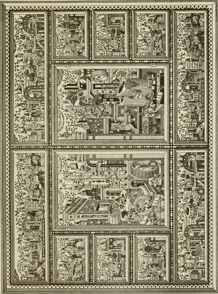 An illustration from Geschichte des deutschen kunstgewerbes, 1888, leaf 216