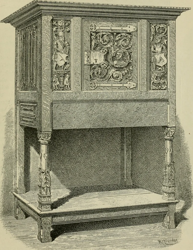 An illustration from Geschichte des deutschen kunstgewerbes, 1888, leaf 218