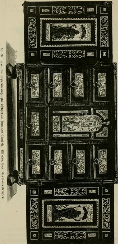 An illustration from Geschichte des deutschen kunstgewerbes, 1888, leaf 219