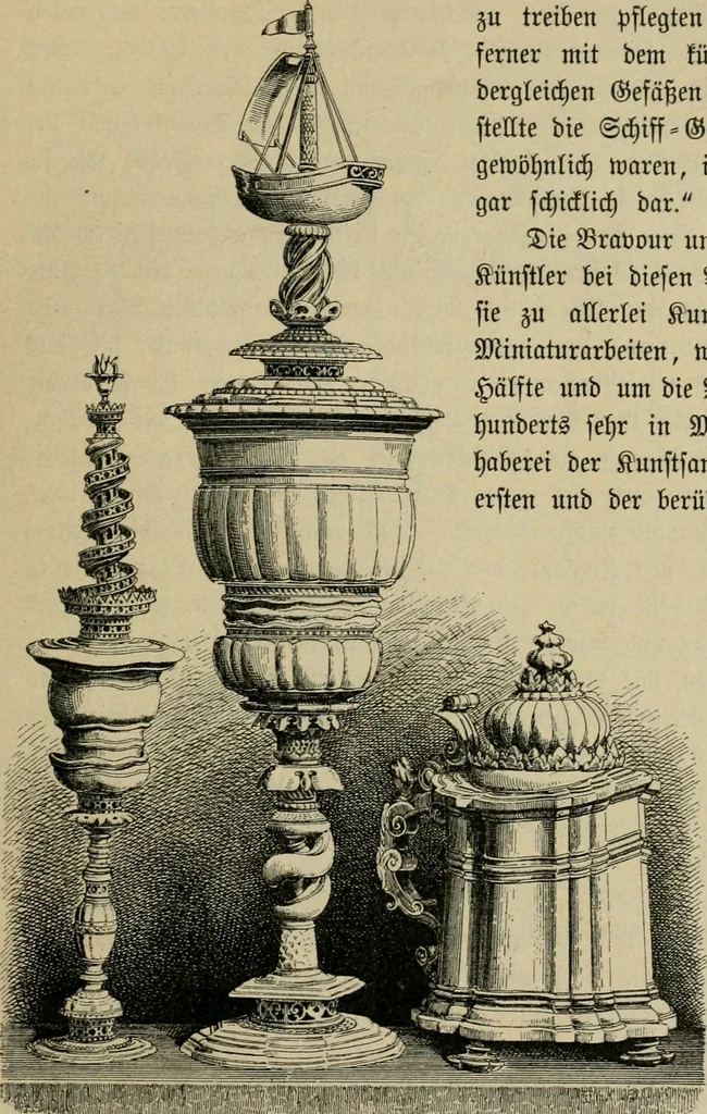 An illustration from Geschichte des deutschen kunstgewerbes, 1888, leaf 262