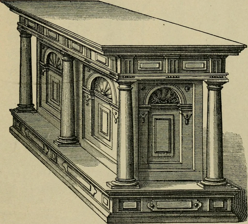 An illustration from Geschichte des deutschen kunstgewerbes, 1888, leaf 270