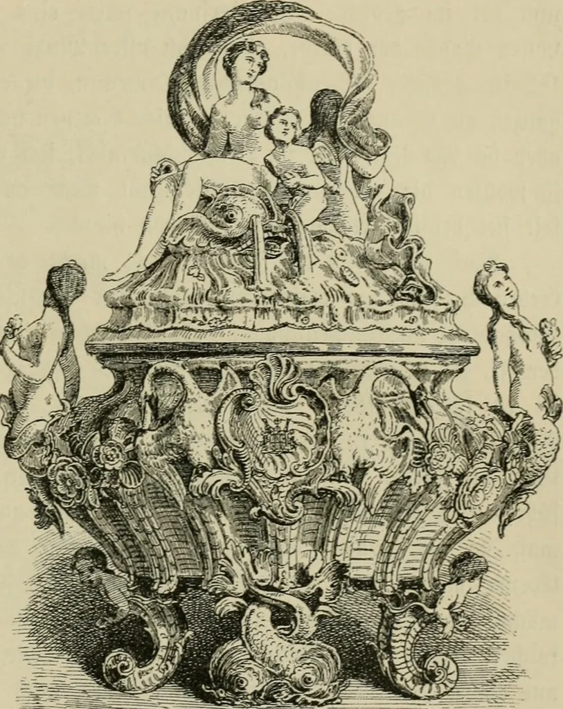An illustration from Geschichte des deutschen kunstgewerbes, 1888, leaf 304