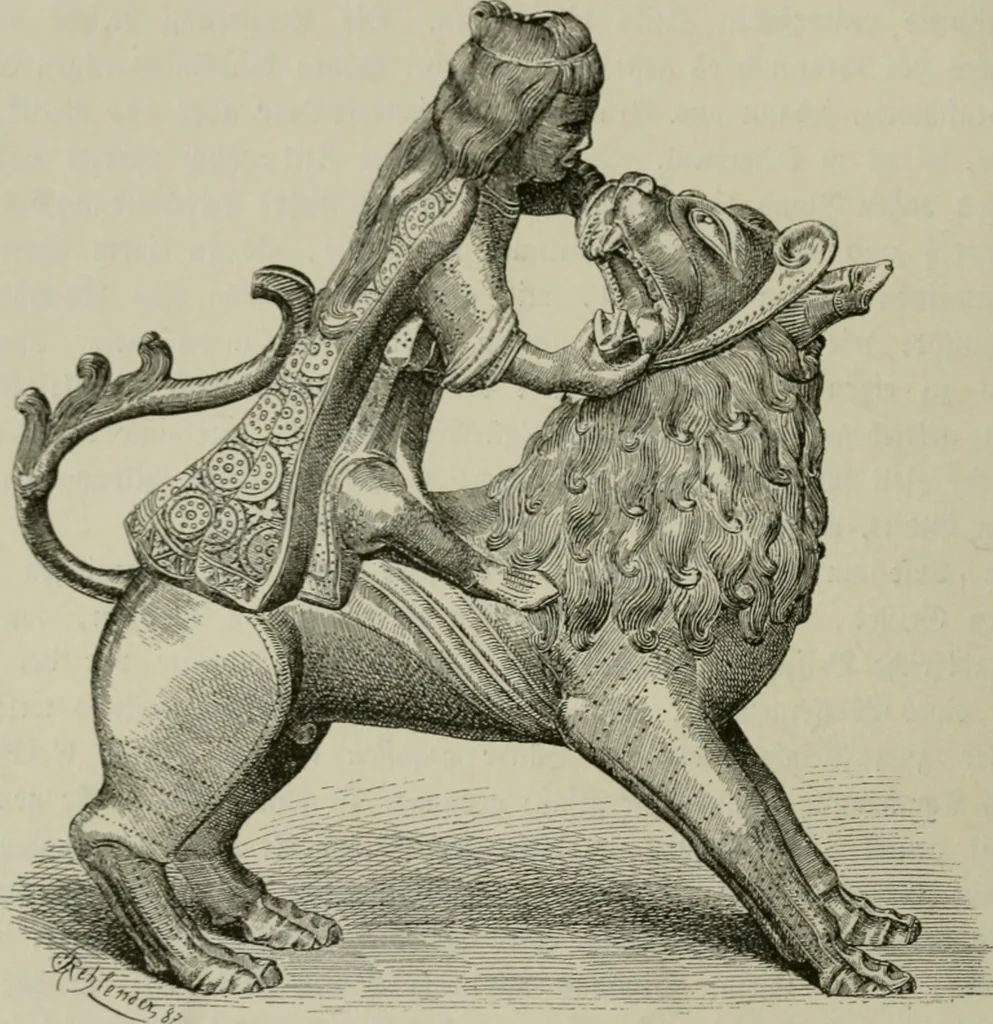 An illustration from Geschichte des deutschen kunstgewerbes, 1888, leaf 73