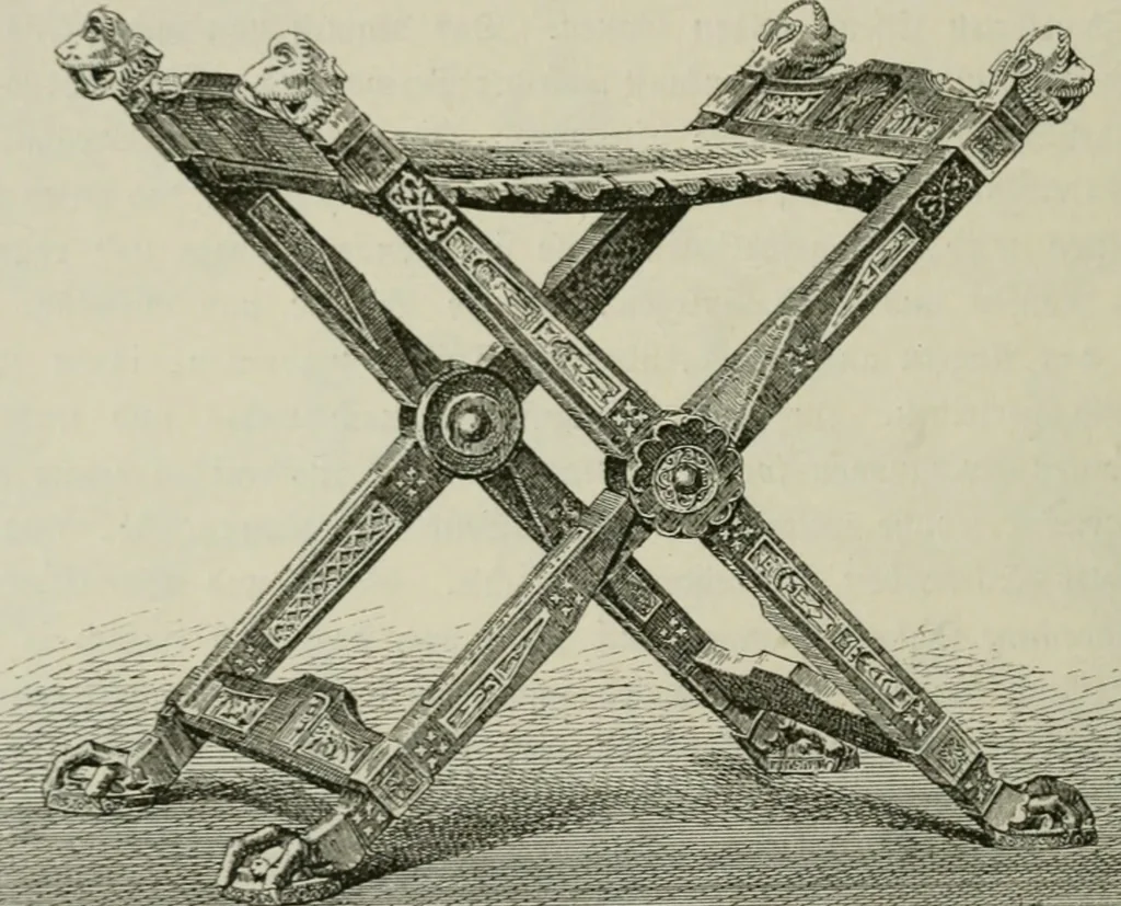 An illustration from Geschichte des deutschen kunstgewerbes, 1888, leaf 77